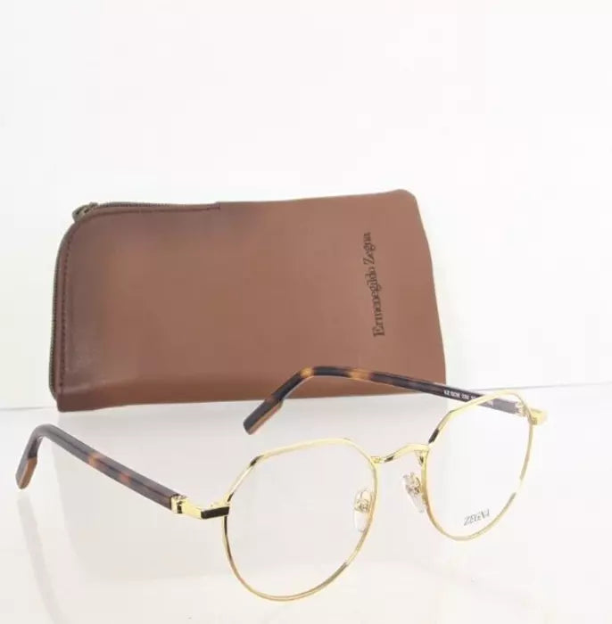 Brand New Authentic Ermenegildo Zegna Eyeglasses EZ 5238 030 50mm Gold Frame