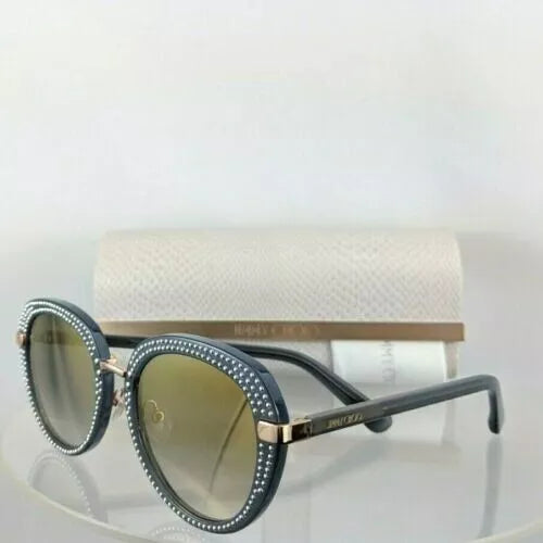 Brand New Authentic Jimmy Choo Sunglasses Mori/S Ft3Fq Grey Gold Frame Mori