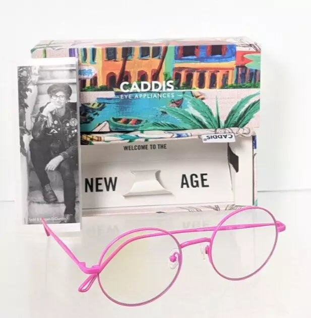 New Authentic CADDIS Eyeglasses Mercury 49mm Pink Blue light Blocker Frame