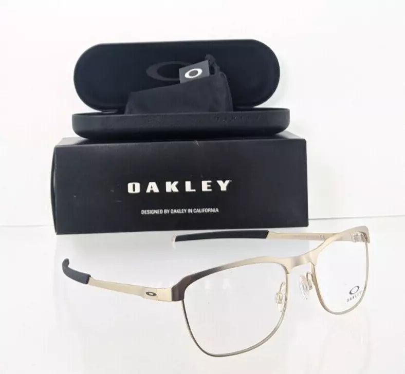 Brand New Authentic Oakley Eyeglasses 3244 - 0453 Satin Gold Tail Pipe Frame