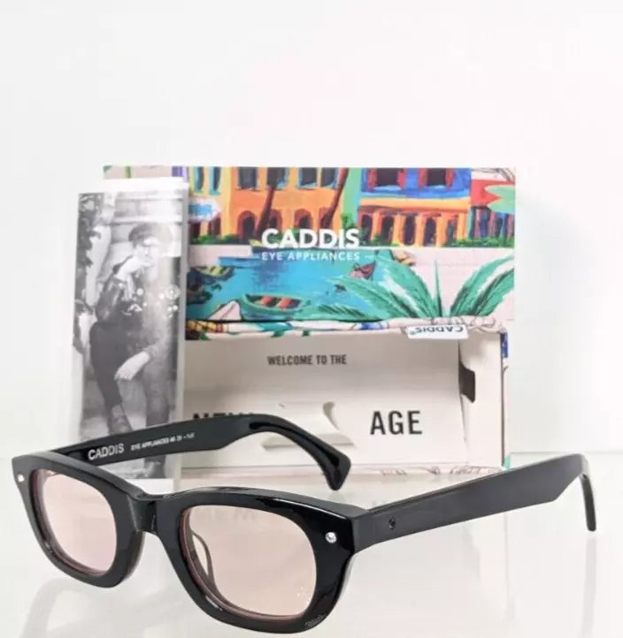 New Authentic CADDIS Sunglasses Carlisle 46mm Black Frame