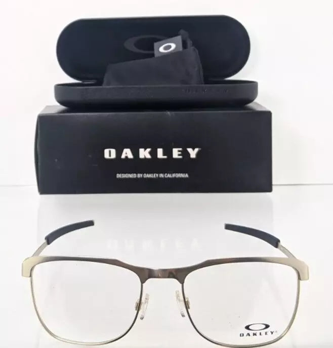 Brand New Authentic Oakley Eyeglasses 3244 - 0453 Satin Gold Tail Pipe Frame