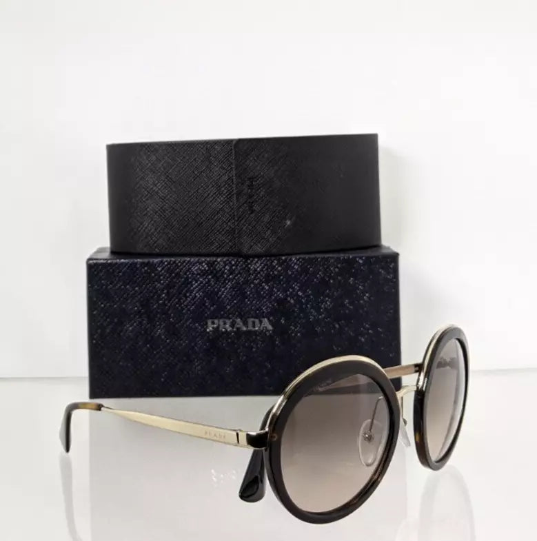 Brand New Authentic Prada Sunglasses SPR 50T Sunglasses 2AU - 3D0 Tortoise Gold