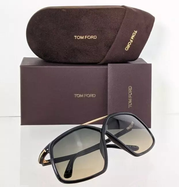 Brand New Authentic Tom Ford Sunglasses FT TF 1038 01B Meryl TF1038 64mm