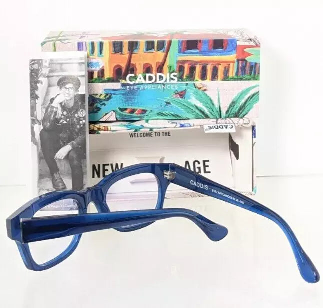 New Authentic CADDIS Eyeglasses MUZZY 52mm Blue Blue light Blocker Frame