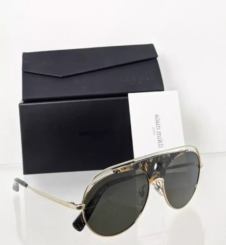 Brand New Authentic Alain Mikli Sunglasses 4010 A04010 Gold 002/71 Frame