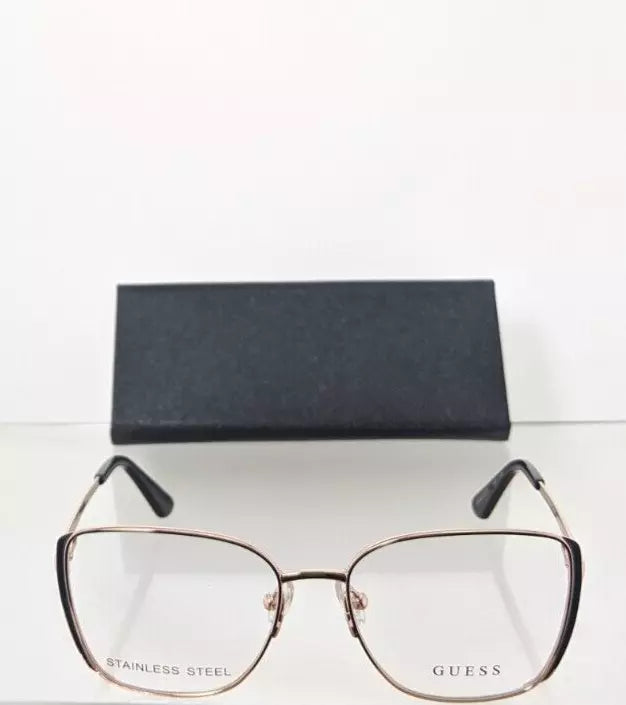 Brand New Authentic Guess Eyeglasses GU 2903 028 Gold & Black Frame 2903 Frame