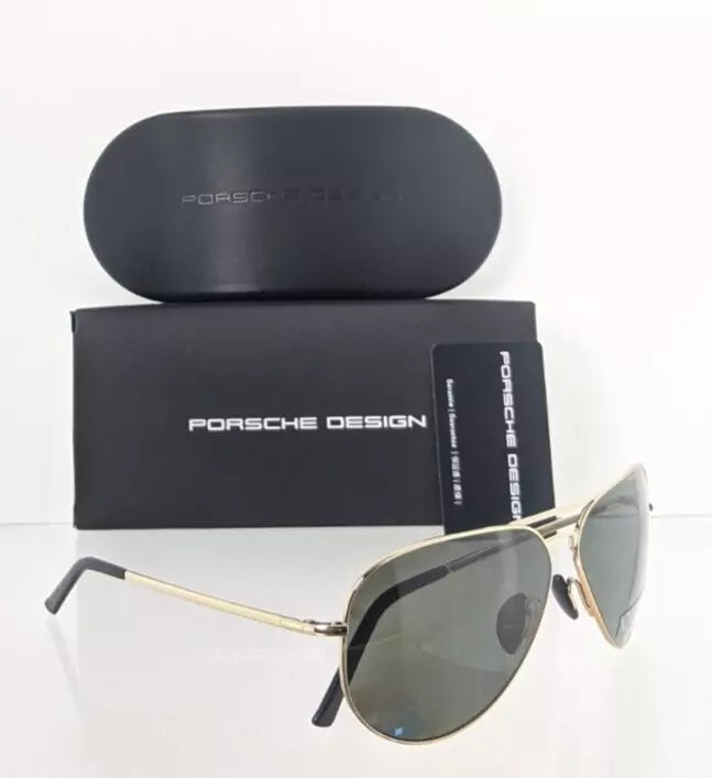 Brand New Authentic Porsche Design Sunglasses P 8508 A Gold P' 8508