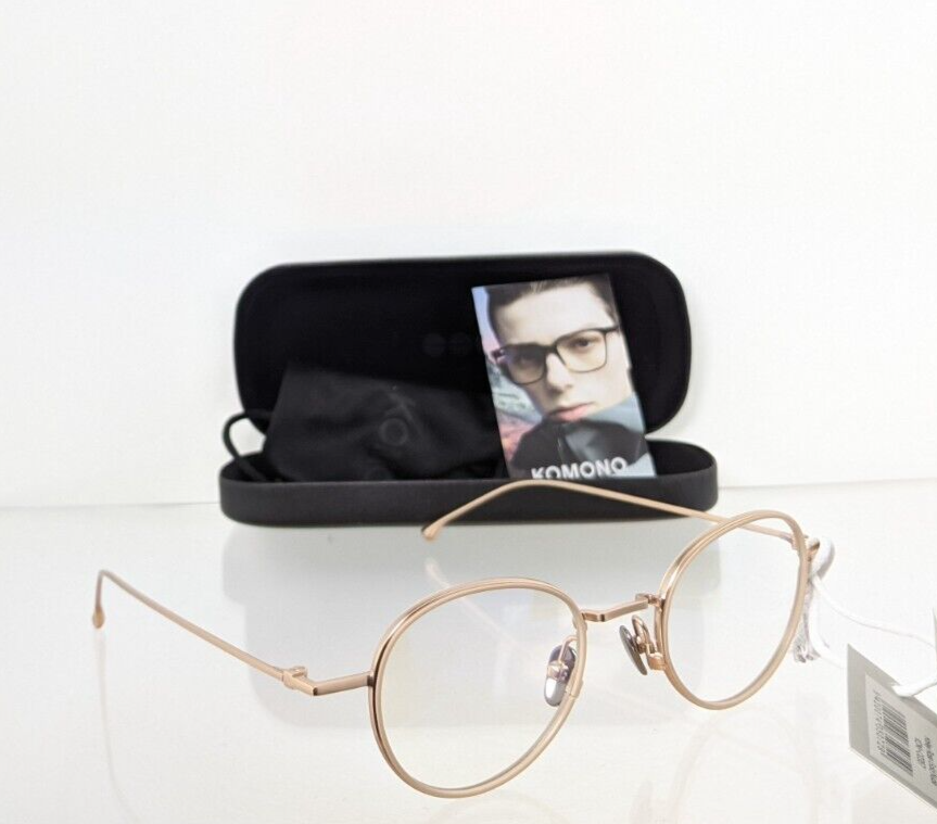 Brand New Authentic KOMONO Eyeglasses SN THE HAILEY 47mm GoldPink Frame