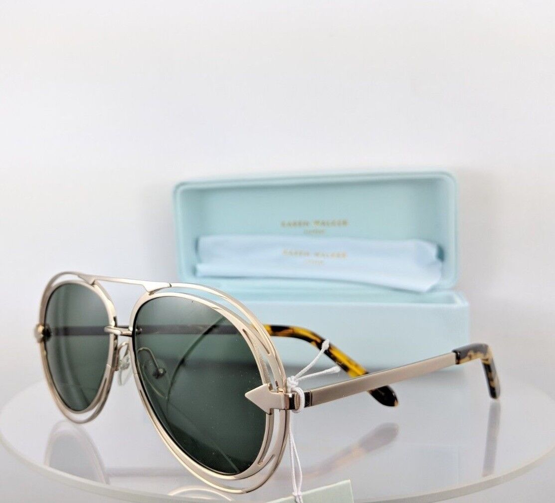 Brand New Authentic Karen Walker Sunglasses Jacques Light Gold Frame