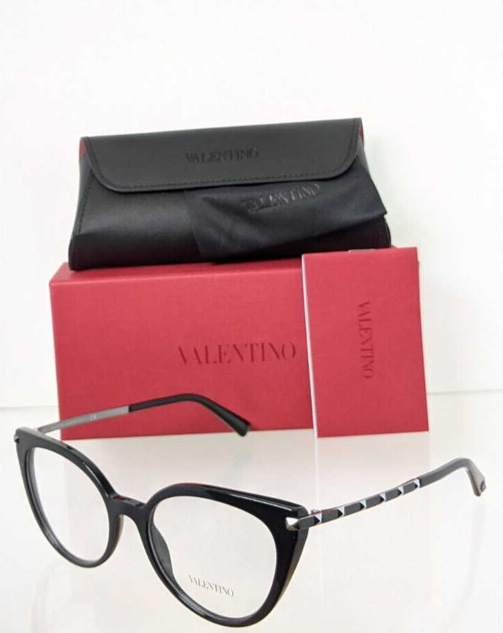 New Authentic Valentino Eyeglasses VA 3040 5001 53mm 3040 Black Frame