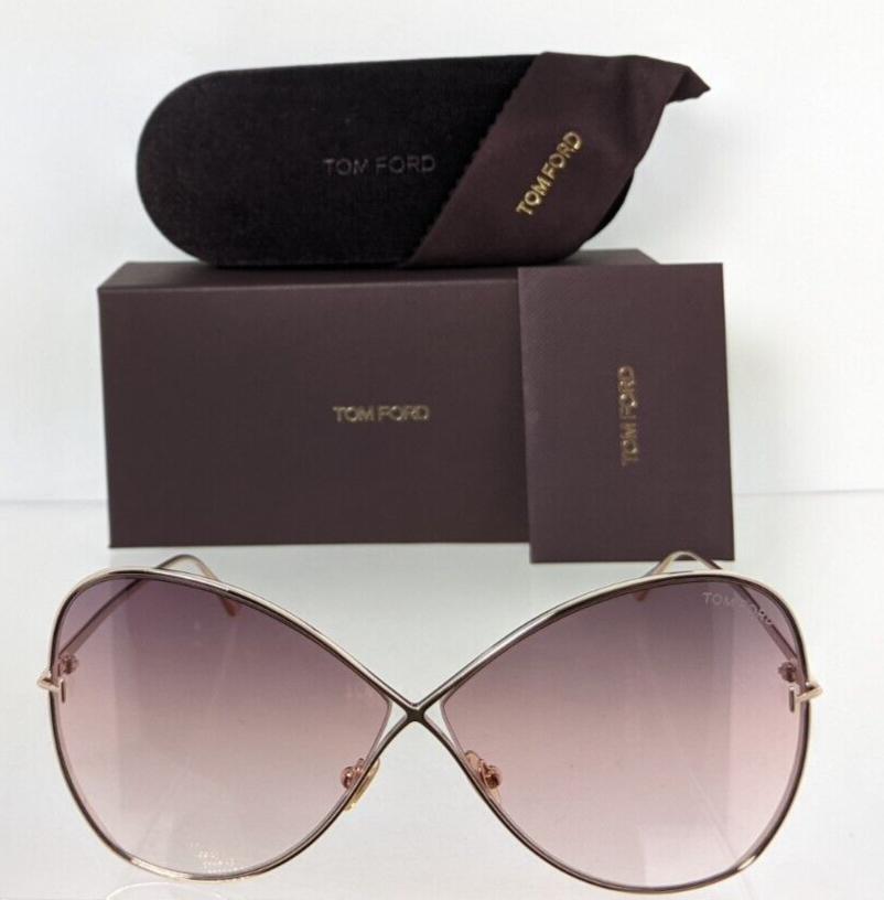 Brand Authentic Tom Ford Sunglasses FT TF 842 Nickie 28F Frame 66mm TF0842