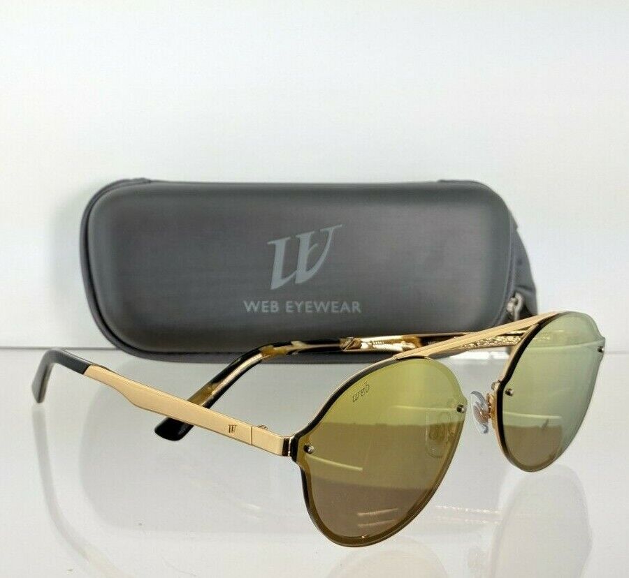 Brand New Authentic Web Sunglasses WE 0181 Col. 30G Gold 58mm Designer Frame