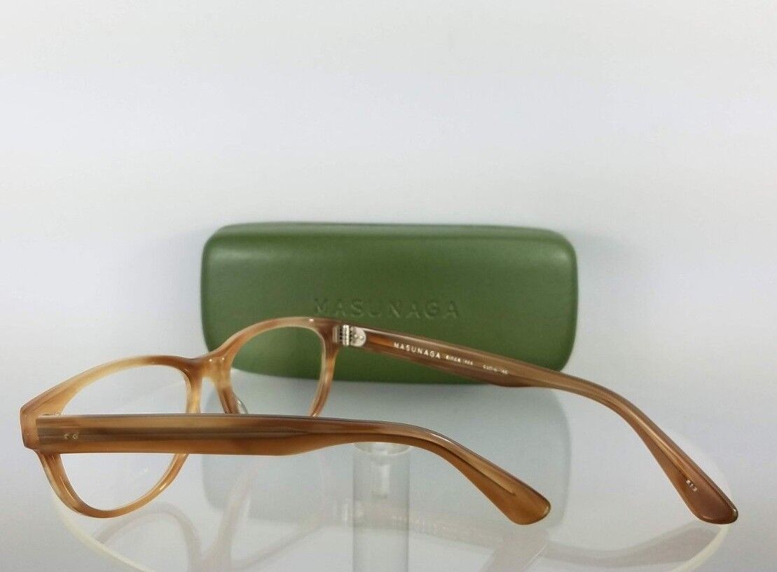 Brand New Authentic MASUNAGA 022 Eyeglasses Light Brown Beige 53mm Frame