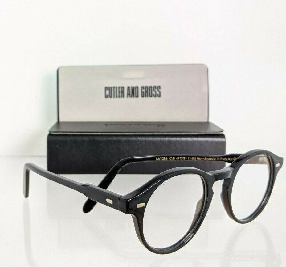 Brand New Authentic CUTLER AND GROSS OF LONDON Eyeglasses M: 1234 C : B 47mm