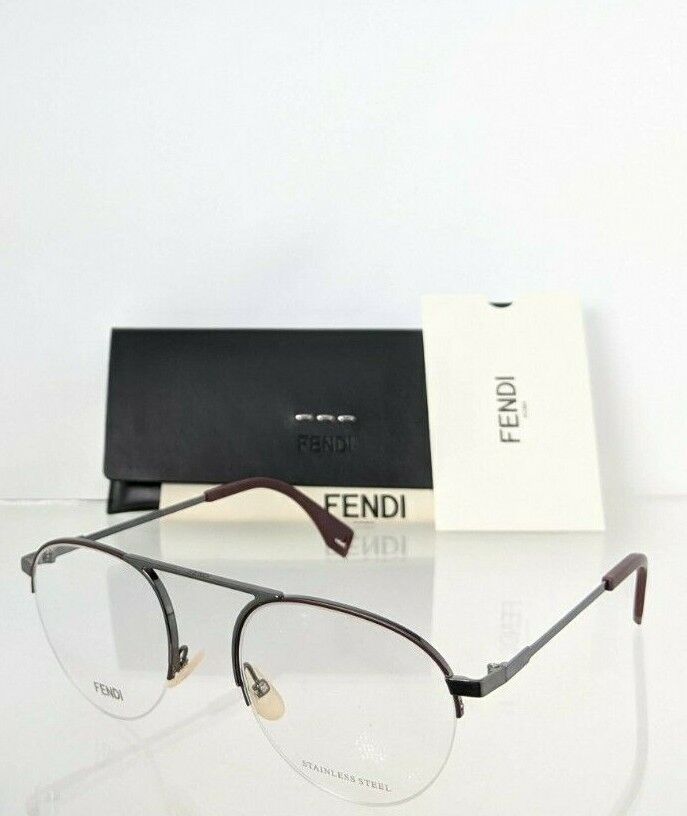 Brand New Authentic Fendi Eyeglasses 0106 V6T 51mm Gunmetal Frame M0106