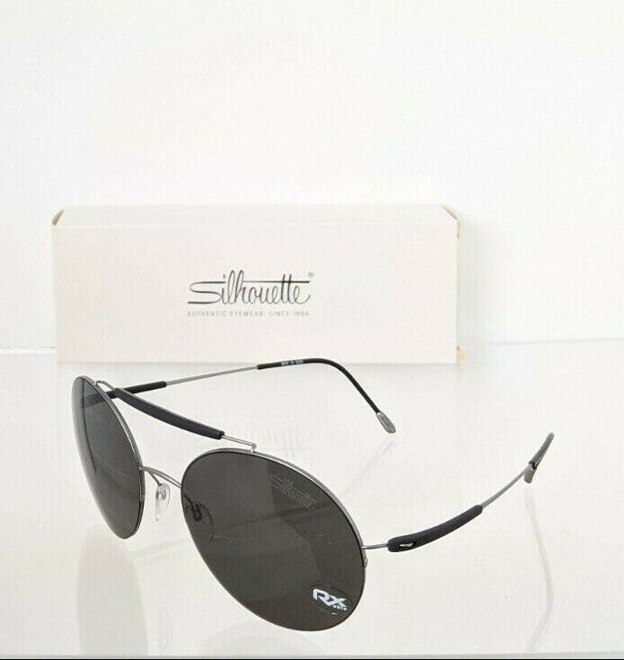 Brand New Authentic Silhouette Sunglasses 8659 10 6203 Grey / Black Frame