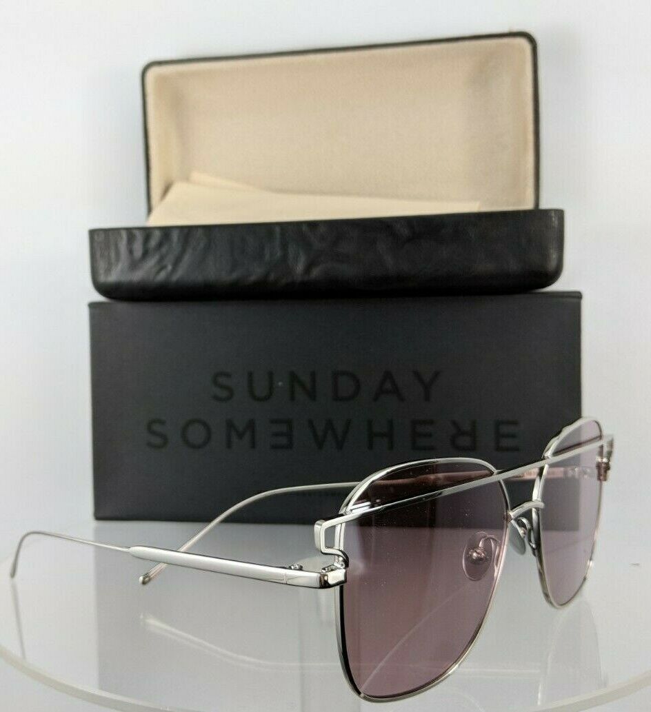 Brand New Authentic Sunday Somewhere Sunglasses Jesse 152 Sil 57Mm Frame