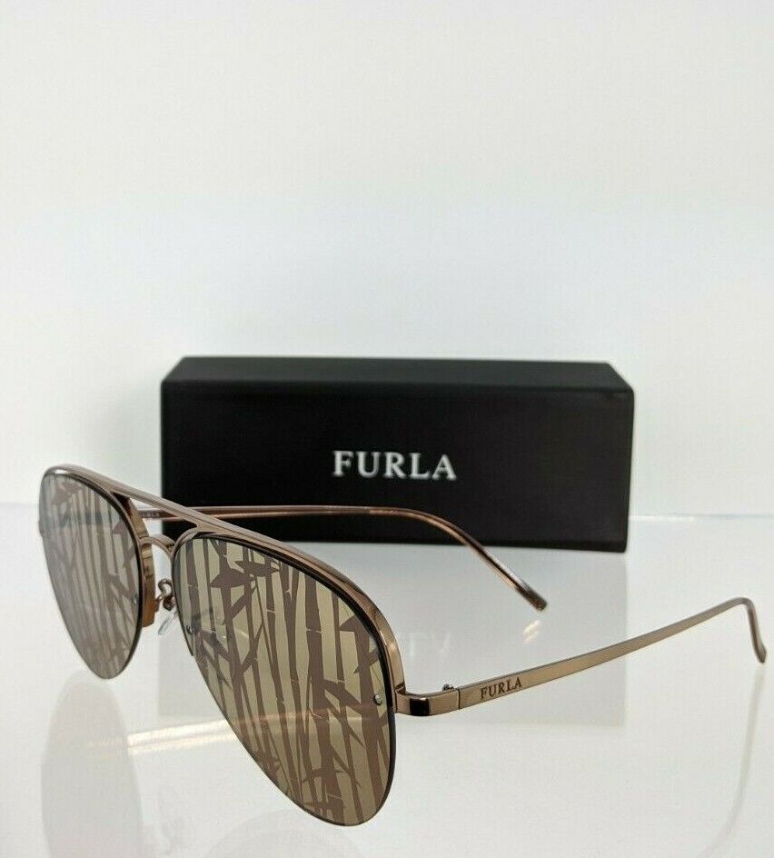 Brand New Authentic FURLA Sunglasses SFU 177 R80L Brown 59mm Frame