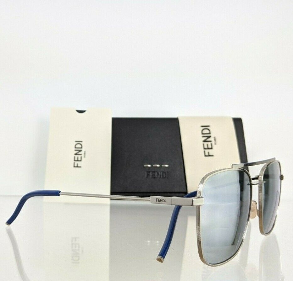 Brand New Authentic Fendi FF M0008/S Sunglasses 010T4 Silver Frame 0008