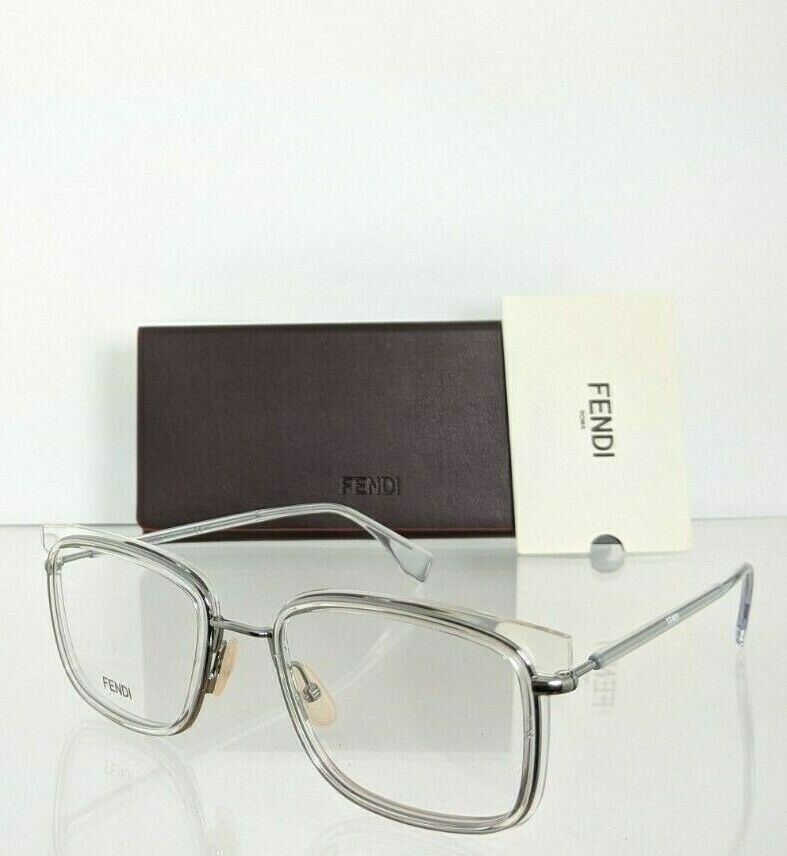 Brand New Authentic Fendi Eyeglasses FF 0385 900 53mm Clear & Gold Frame 0385