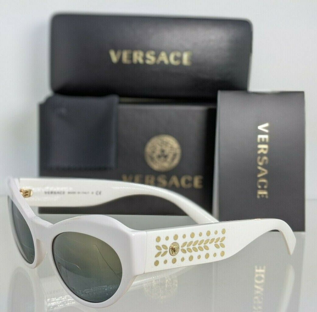 Brand New Authentic Versace Sunglasses Mod. 4356 401/Y9 54mm White Gold Frame