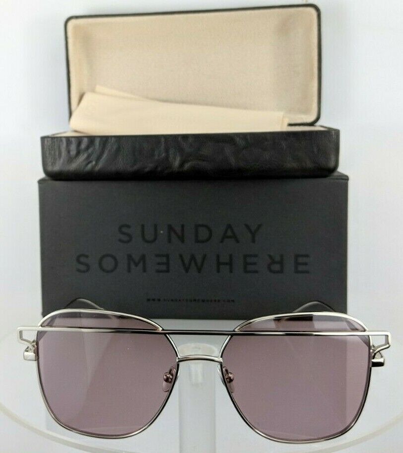 Brand New Authentic Sunday Somewhere Sunglasses Jesse 152 Sil 57Mm Frame