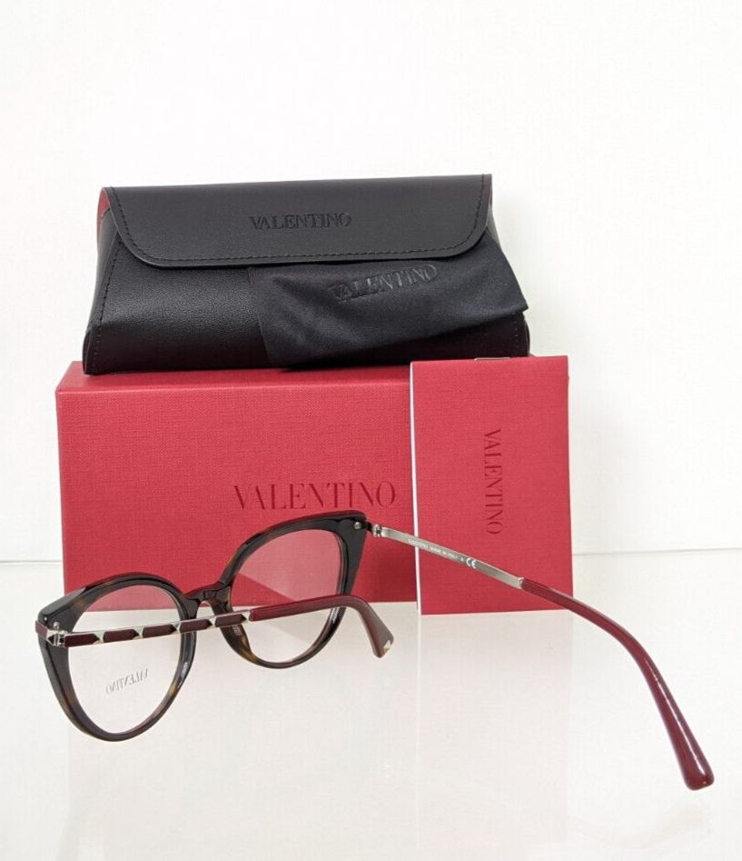 New Authentic Valentino Eyeglasses VA 3040 5002 53mm 3040 Tortoise Burgundy