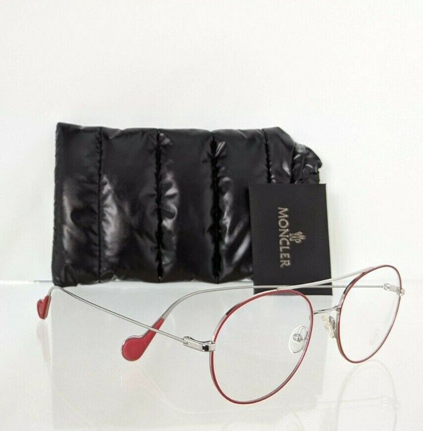 Brand New Authentic Moncler Eyeglasses ML 5046 068 53mm Silver Frame