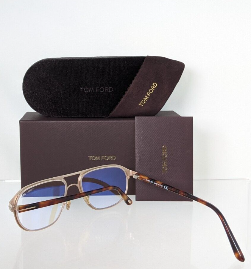 Brand New Authentic Tom Ford TF 5751 Eyeglasses 028FT 5751-B 55mm Gold Frame