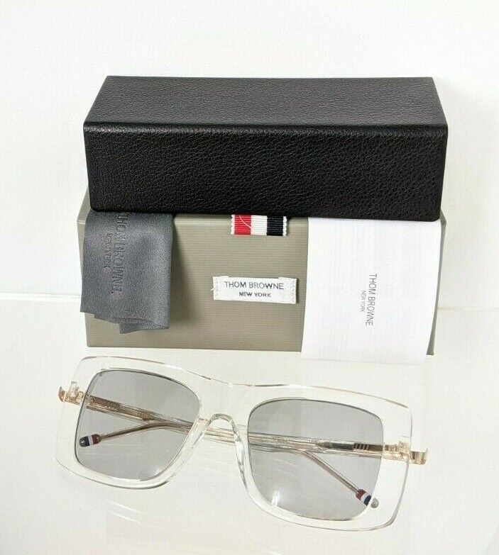 Brand New Authentic Thom Browne Sunglasses TBS 419-A-03 CLR-GLD TBS419 Frame