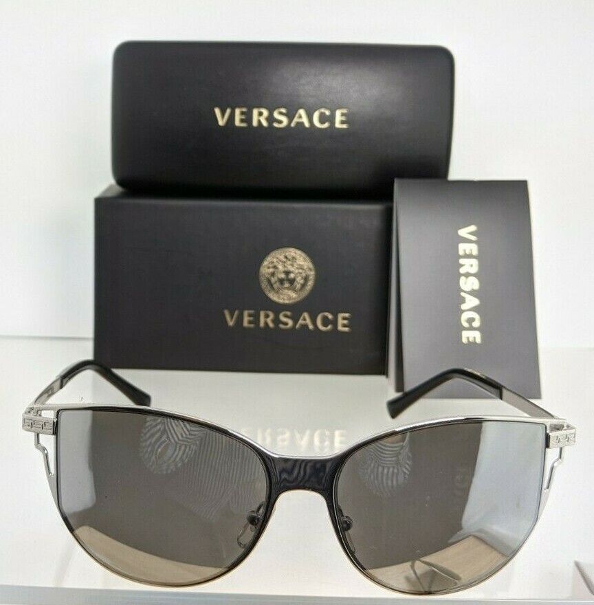 Brand New Authentic Versace Sunglasses Mod. 2211 1000/6G VE2211 56mm Frame