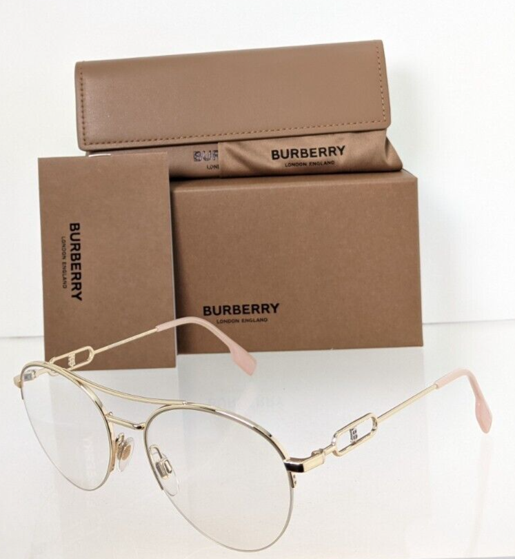 Brand New Authentic Burberry Eyeglasses BE 1354 1321 Gold 53mm Frame 1354