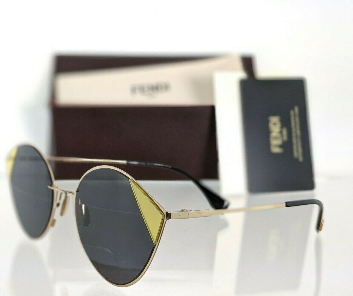 Brand New Authentic Fendi FF 0341/S Sunglasses 2F7IR Gold Frame 60mm