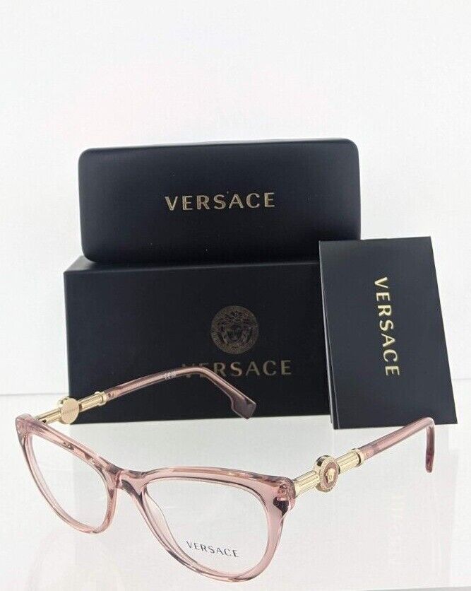 Brand New Authentic Versace Eyeglasses MOD. 3311 5322 52mm Pink 3311 Frame