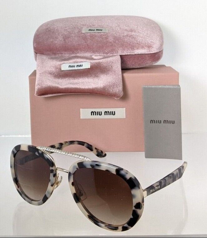 Brand New Authentic MIU MIU SMU 05V 159 - 6S1 Sunglasses Tortoise SMU05V Frame