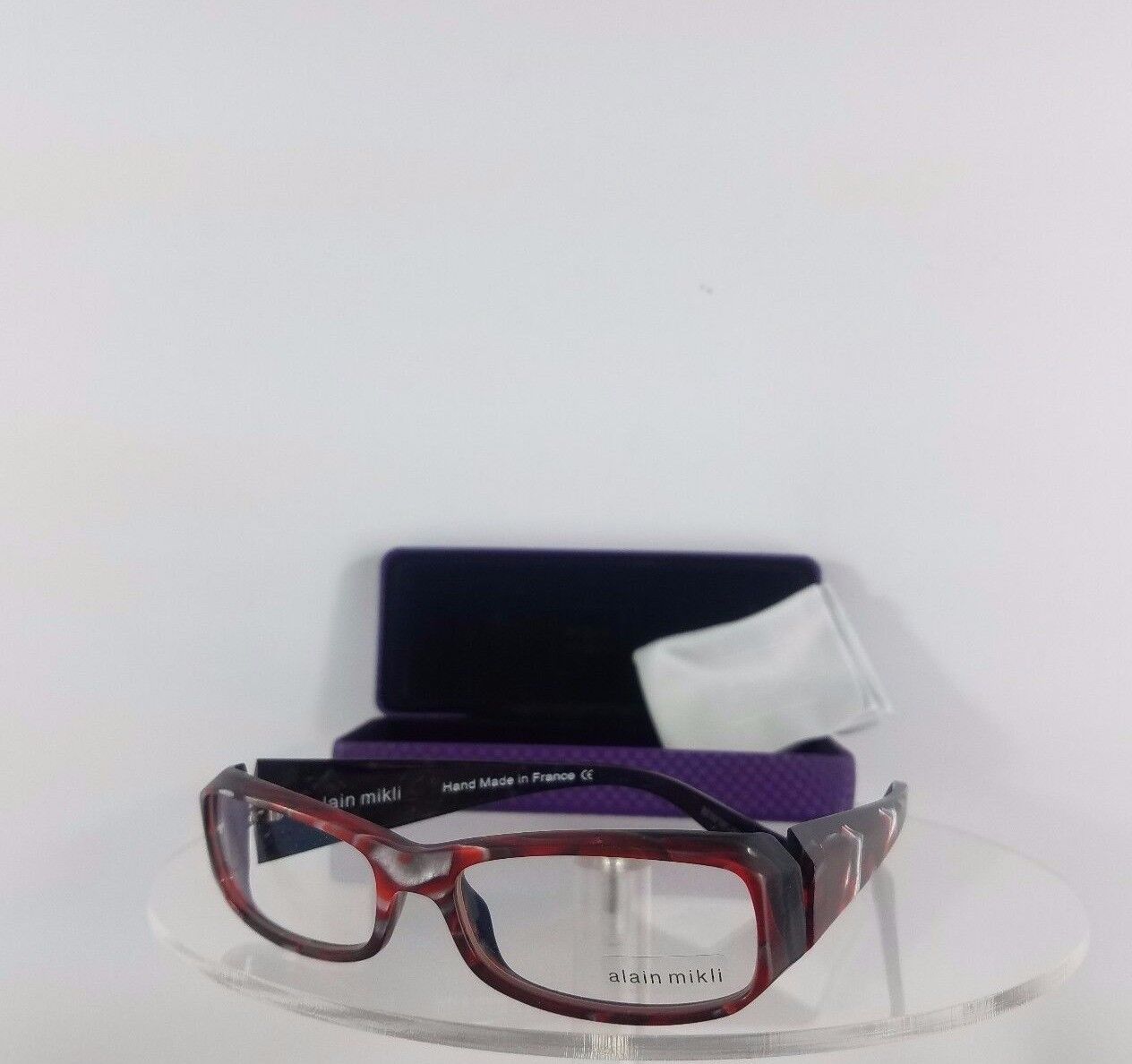 New Authentic Alain Mikli AL 0511 0212 Eyeglasses AL 0511 Black Red Silver Blend