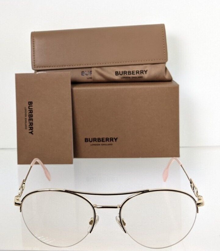 Brand New Authentic Burberry Eyeglasses BE 1354 1321 Gold 53mm Frame 1354