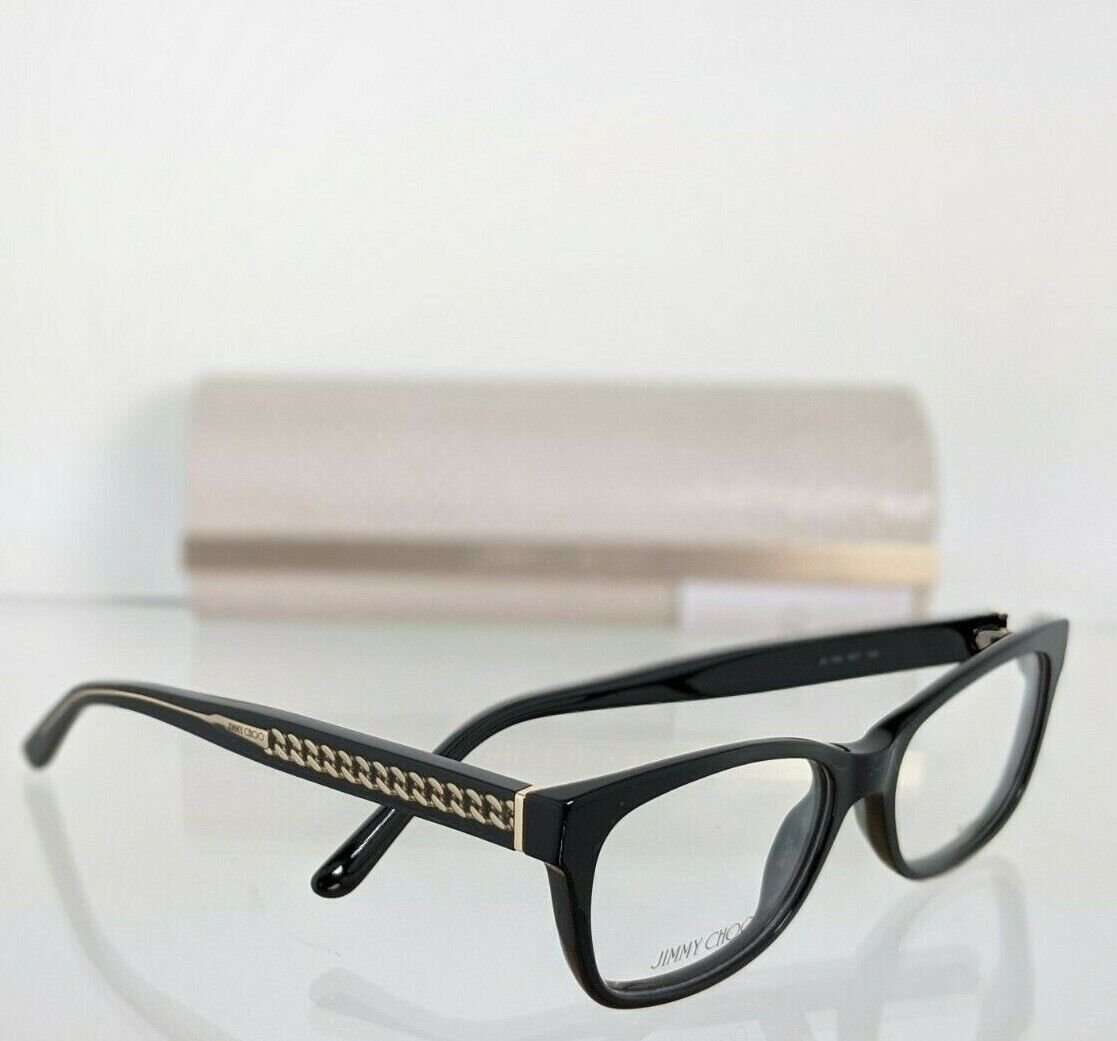 Brand New Authentic Jimmy Choo Eyeglasses JC 193 807 Gold & Black Frame 193