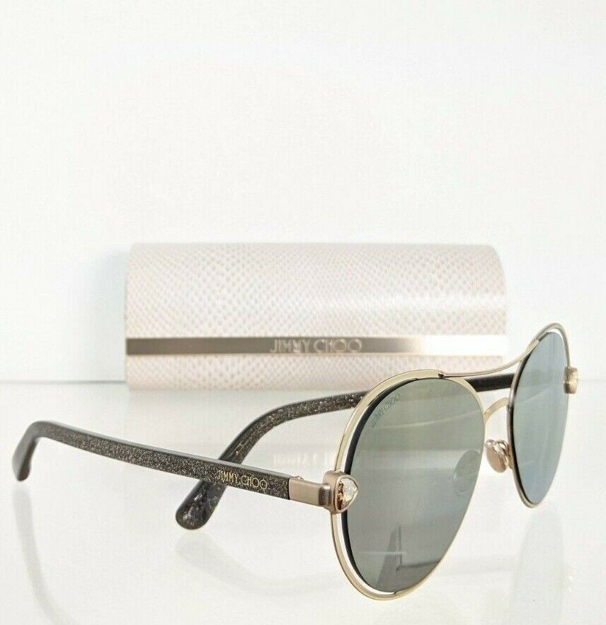 Brand New Authentic Jimmy Choo Sunglasses Sarah/S W8QJO Gold 56mm Frame Sarah