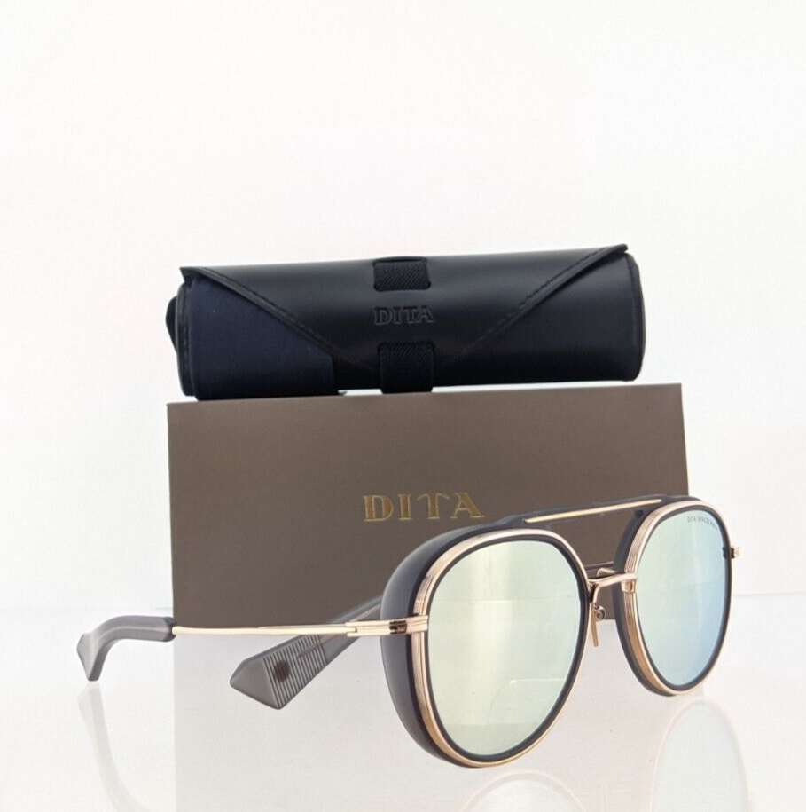 New Authentic Dita Sunglasses Spacecraft Drx 19017 C Grey Gold Frame 52Mm