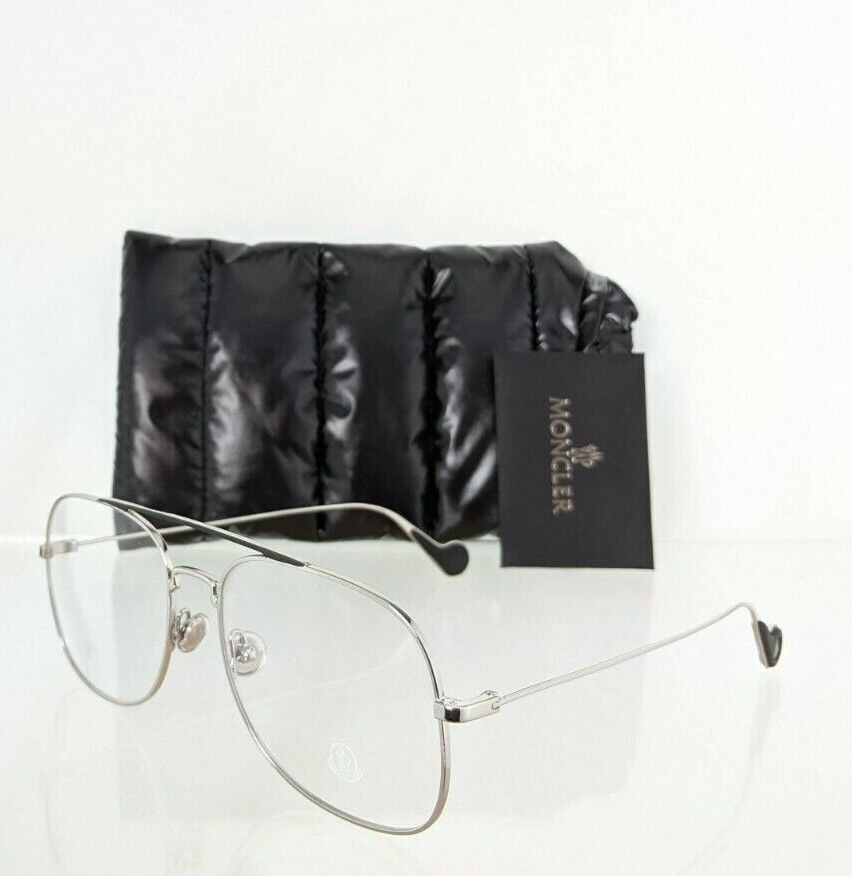 Brand New Authentic Moncler Eyeglasses ML 5060 016 58mm Silver Frame