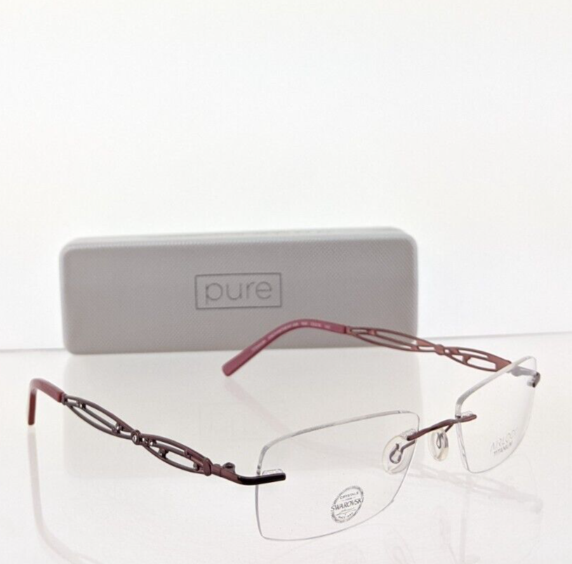 Brand New Authentic Airlock Pure Eyeglasses Enchantment 204 53Mm Titanium Frame