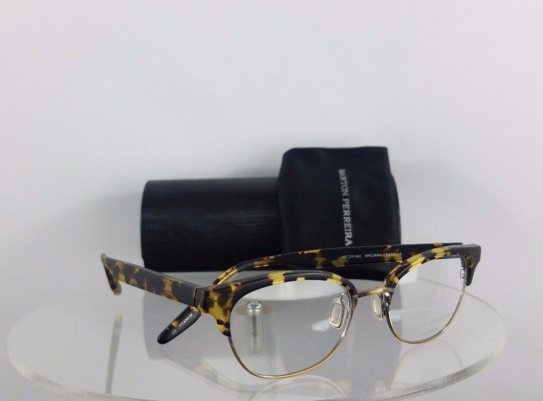 Brand New Authentic Barton Perreira Eyeglasses Estelle Mhc/Ang Tortoise Frame