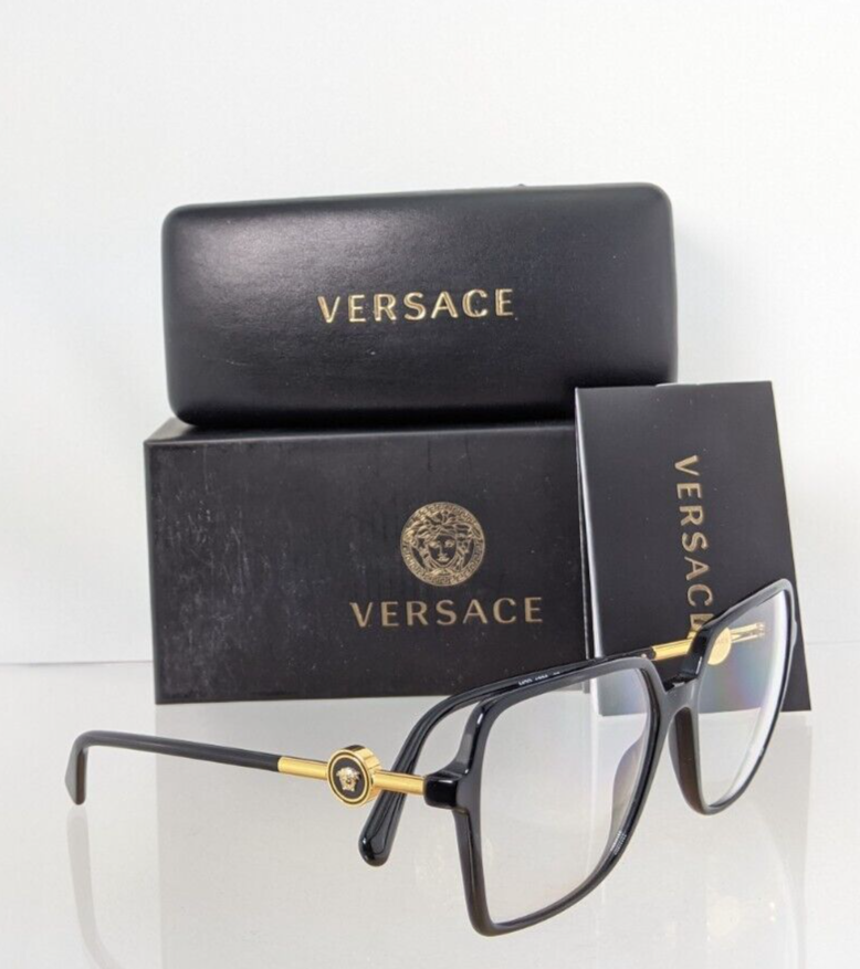 Brand New Authentic Versace Eyeglasses MOD. 4396 58mm Black GB11W 4396 Frame