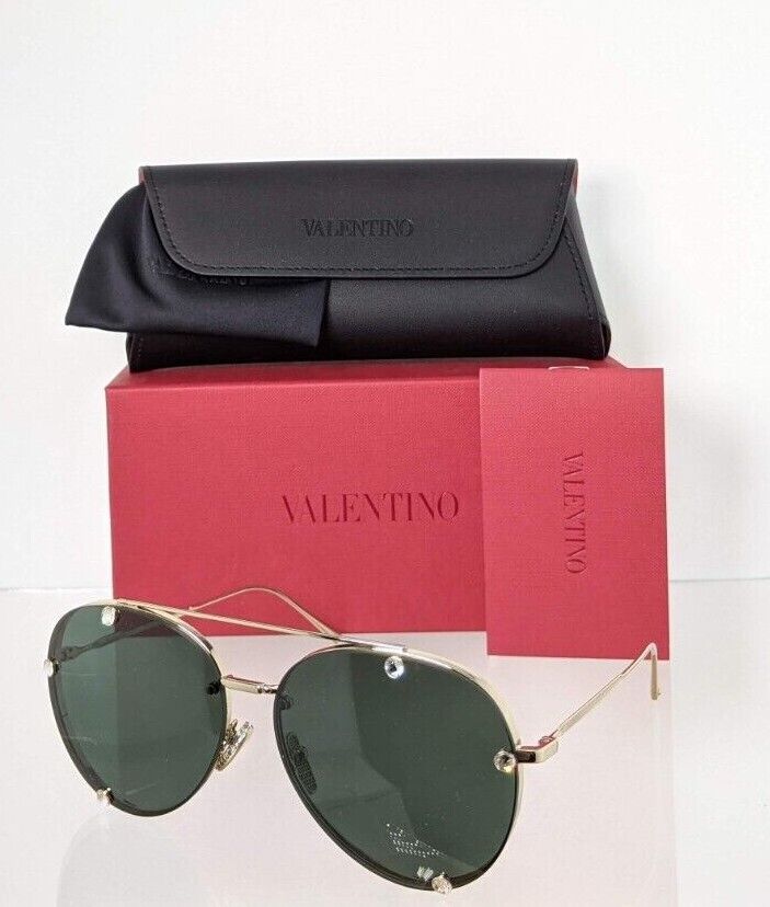 Brand New Authentic Valentino Sunglasses VA 2045 3003/71 Gold Frame