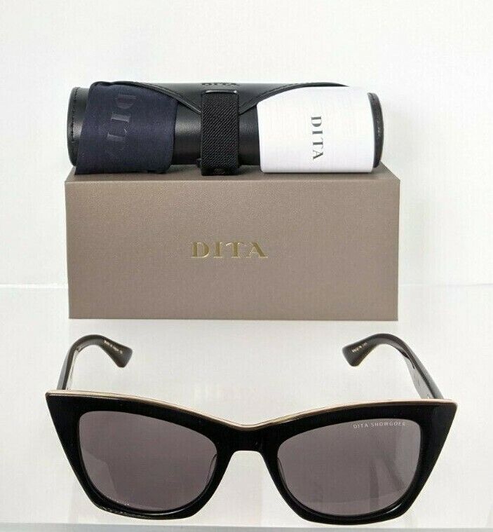 Brand New Authentic Dita Sunglasses SHOWGOER DTS513-50-04 Black Gold Frame