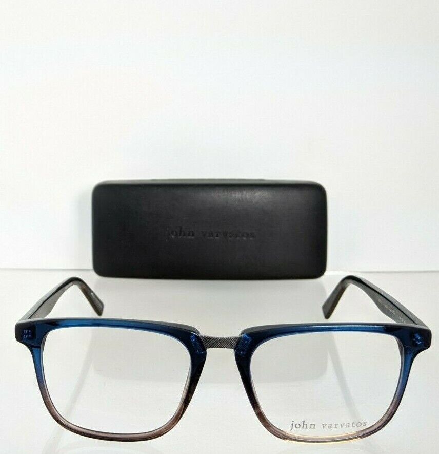 Brand New Authentic John Varvatos Eyeglasses V 373 Navy Gradient 54mm Frame