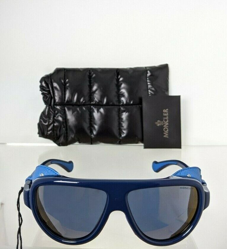 Brand New Authentic Moncler Sunglasses MR MONCLER ML 0089 90D Blue 57mm