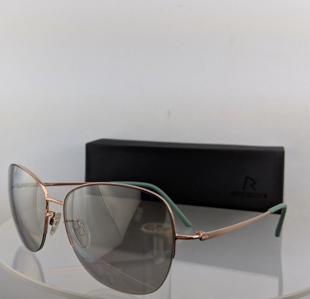 Brand New Authentic Rodenstock Sunglasses R 1378 D Rose Gold Frame 58mm
